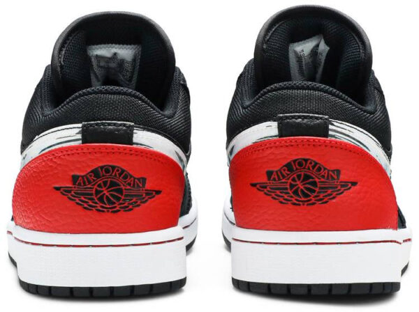 Jordan 1 Low Brushstroke Swoosh Black DA4659-001 - Arviolet photo 4