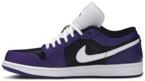 Jordan 1 Low Court Purple Black 553558-501 - Arviolet photo 2