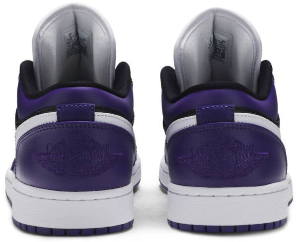Jordan 1 Low Court Purple Black 553558-501 - Arviolet photo 4