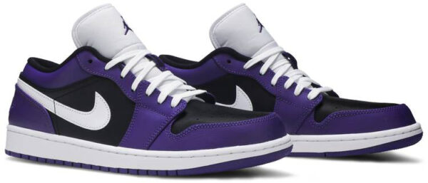 Jordan 1 Low Court Purple Black 553558-501 - Arviolet photo 5