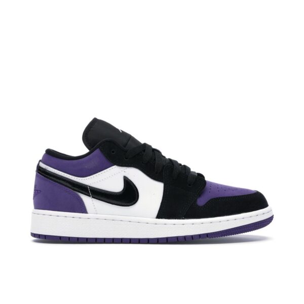 Jordan 1 Low Court Purple (GS) 553560-125 - Arviolet photo 1