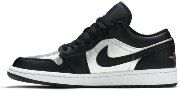 Jordan 1 Low SE Black Metallic Silver (Women's) DA5551-001 - Arviolet photo 2