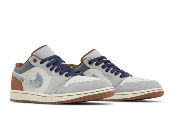 Jordan 1 Low SE Phantom Repaired Denim Swoosh FZ5042-041 - Arviolet photo 8