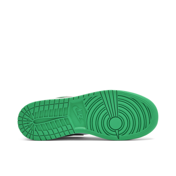Jordan 1 Low White Lucky Green Tumbled Leather (GS) 553560-129 - Arviolet photo 3