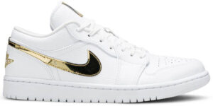 Jordan 1 Low White Metallic Gold (Women's) CZ4776-100 - Arviolet photo 1