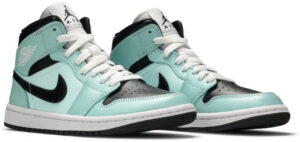 Jordan 1 Mid Aqua Blue Tint (Women's) BQ6472-300 - Arviolet photo 1