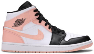 Jordan 1 Mid Arctic Orange Black Toe 554724-133 - Arviolet photo 1