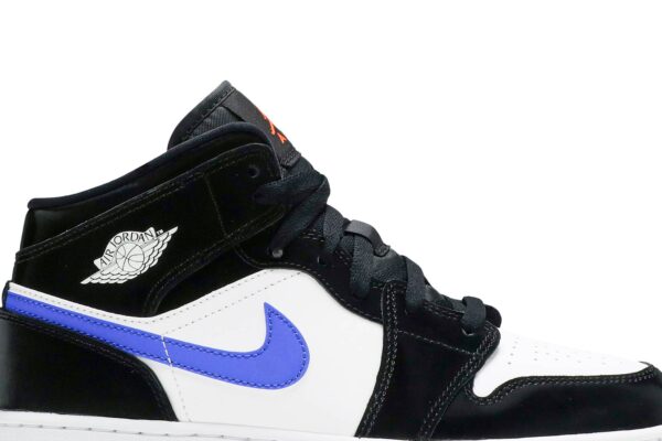 Jordan 1 Mid Black Racer Blue White (GS) 554725-084 - Arviolet photo 2