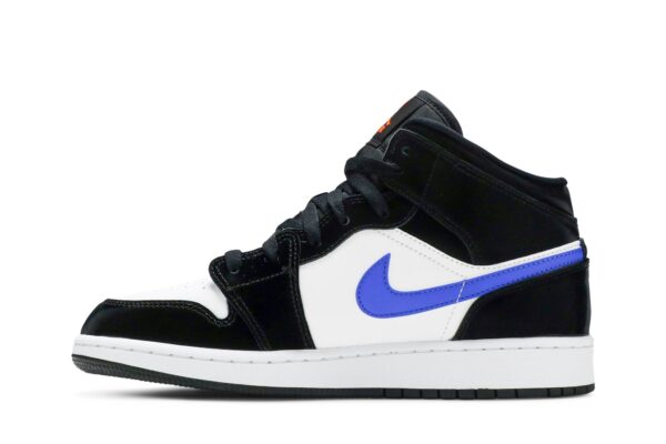 Jordan 1 Mid Black Racer Blue White (GS) 554725-084 - Arviolet photo 3