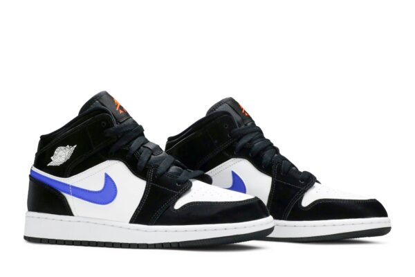 Jordan 1 Mid Black Racer Blue White (GS) 554725-084 - Arviolet photo 8