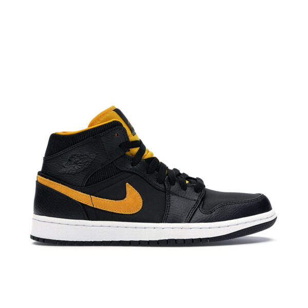 Jordan 1 Mid Black University Gold CI9352-001 - Arviolet photo 1