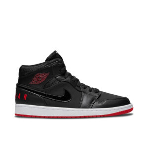 Jordan 1 Mid Black University Red BQ6578-001 - Arviolet photo 1