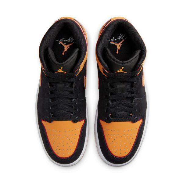 Jordan 1 Mid Fat Tongue Black Orange FJ4923-008 - Arviolet photo 4