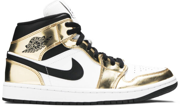 Jordan 1 Mid Metallic Gold Black White DC1419-700 - Arviolet photo 1