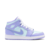 Jordan 1 Mid Purple Aqua (GS) 554725-500 - Arviolet photo 1