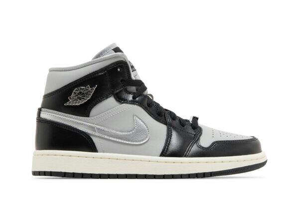 Jordan 1 Mid SE Black Metallic Silver (Women's) FB9892-002 - Arviolet photo 1