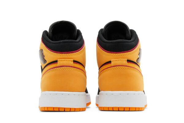 Jordan 1 Mid SE Black Vivid Orange (GS) FJ4924-008 - Arviolet photo 6