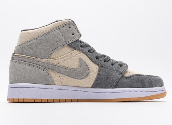 Jordan 1 Mid SE Coconut Milk Particle Grey (GS) DN4346-100 - Arviolet photo 1