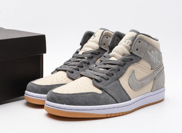 Jordan 1 Mid SE Coconut Milk Particle Grey (GS) DN4346-100 - Arviolet photo 4