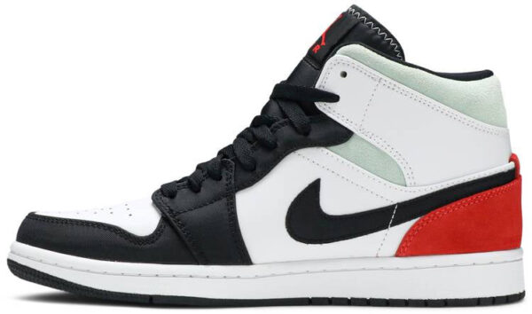 Jordan 1 Mid SE Red Black Toe 852542-100 - Arviolet photo 2