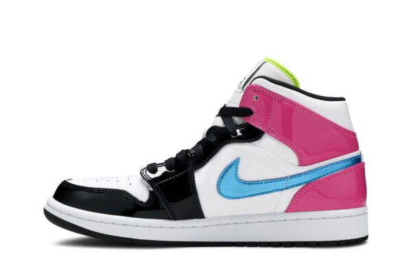 Jordan 1 Mid White Black Cyber Pink CZ9834-100 - Arviolet photo 3