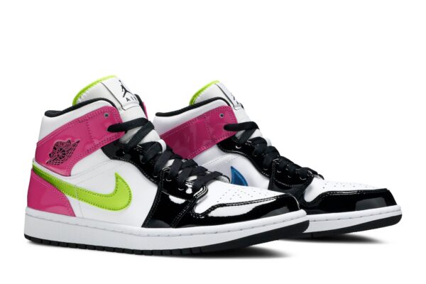 Jordan 1 Mid White Black Cyber Pink CZ9834-100 - Arviolet photo 8