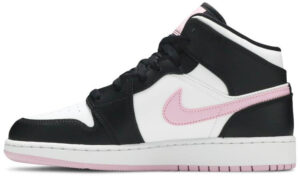 Jordan 1 Mid White Black Light Arctic Pink (GS) 555112-103 - Arviolet photo 2