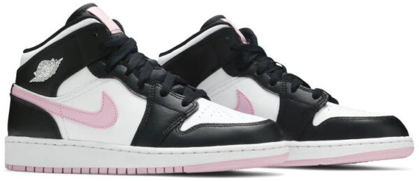 Jordan 1 Mid White Black Light Arctic Pink (GS) 555112-103 - Arviolet photo 3
