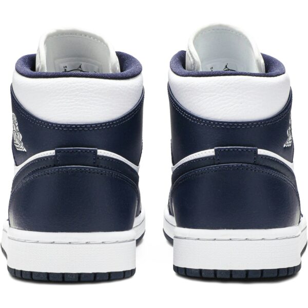 Jordan 1 Mid White Metallic Gold Obsidian 554724-174 - Arviolet photo 6