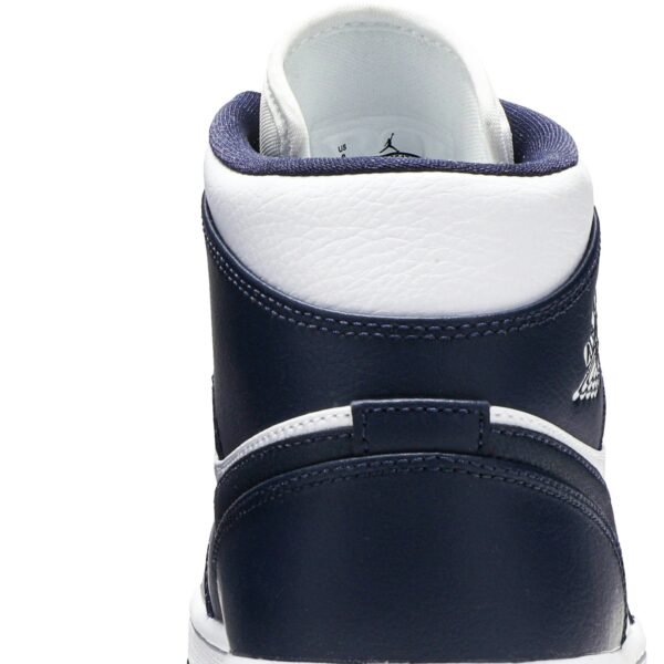 Jordan 1 Mid White Metallic Gold Obsidian 554724-174 - Arviolet photo 7