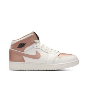 Jordan 1 Mid White Rose Gold (GS) 555112-190 - Arviolet photo 1