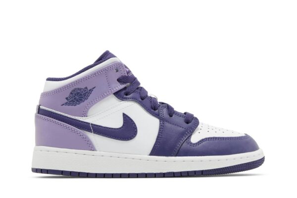 Jordan 1 Mid White Sky J Purple (GS) DQ8423-515 - Arviolet photo 1