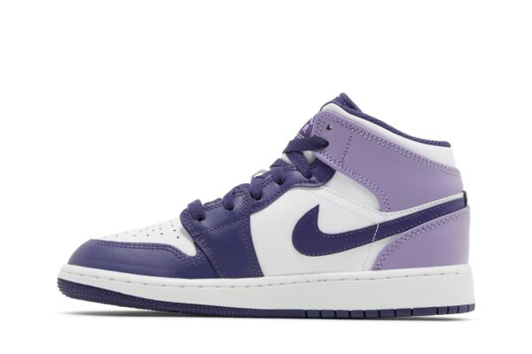 Jordan 1 Mid White Sky J Purple (GS) DQ8423-515 - Arviolet photo 3