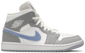 Jordan 1 Mid Wolf Grey Aluminum (Women's) BQ6472-105 - Arviolet photo 1
