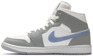 Jordan 1 Mid Wolf Grey Aluminum (Women's) BQ6472-105 - Arviolet photo 2