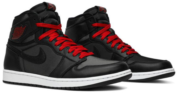 Jordan 1 Retro High Black Satin Gym Red 555088-060 - Arviolet photo 3