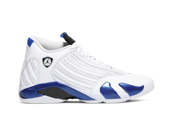 Jordan 14 Retro White Hyper Royal 487471-104 - Arviolet photo 1