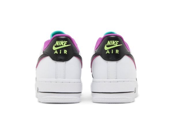 Nike Air Force 1 Low '07 LV8 Just Do It! White Vivid Purple (GS) DX3933-100 - Arviolet photo 6