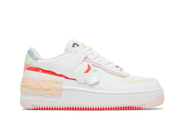 Nike Air Force 1 Low Shadow White Pink Orange (Women's) DV1364-111 - Arviolet photo 1