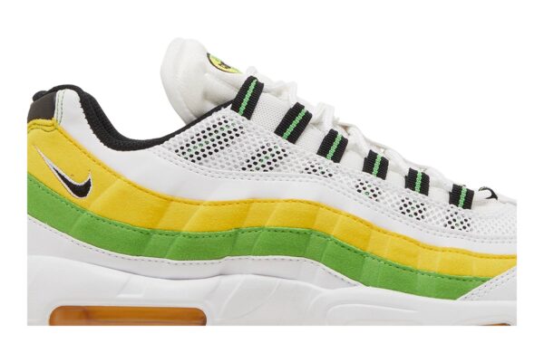 Nike Air Max 95 Essential White Green Apple Tour Yellow DQ3429-100 - Arviolet photo 2