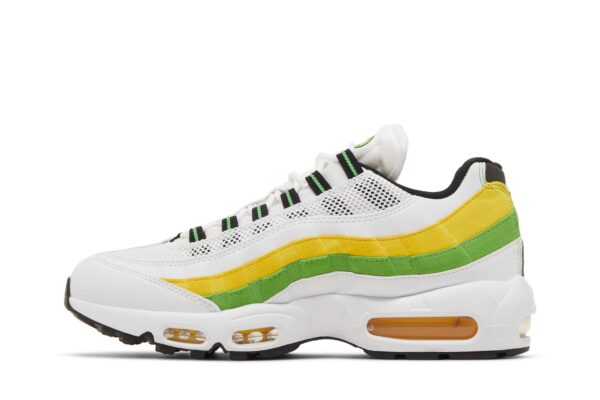 Nike Air Max 95 Essential White Green Apple Tour Yellow DQ3429-100 - Arviolet photo 3