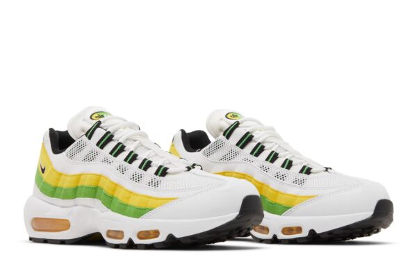 Nike Air Max 95 Essential White Green Apple Tour Yellow DQ3429-100 - Arviolet photo 8