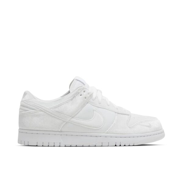 Nike Dunk Low Dover Street Market Triple White Velvet DH2686-100 - Arviolet photo 1