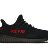 adidas Yeezy Boost 350 V2 Black Red (Kids) GZ8655 - Arviolet photo 1