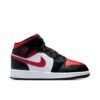 Air Jordan 1 Mid Black Fire Red (GS) 554725-079 - Arviolet photo 1