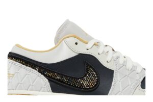 Jordan 1 Low Beaded Swoosh DV1762-001 - Arviolet photo 2