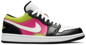 Jordan 1 Low Black Active Fuchsia Cyber CW5564-001 - Arviolet photo 1