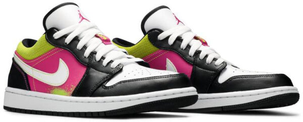 Jordan 1 Low Black Active Fuchsia Cyber CW5564-001 - Arviolet photo 3