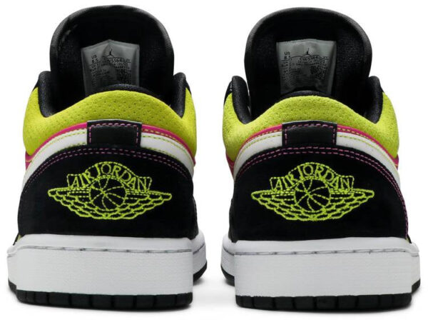 Jordan 1 Low Black Active Fuchsia Cyber CW5564-001 - Arviolet photo 4