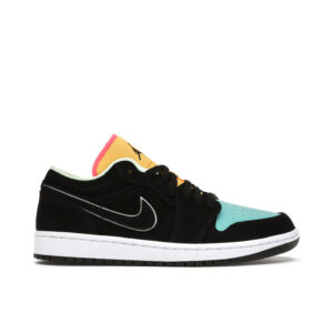 Jordan 1 Low Black Aurora Green Laser Orange CK3022-013 - Arviolet photo 1